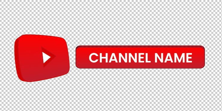 Vettore canale del nome delle icone di youtube del terzo inferiore