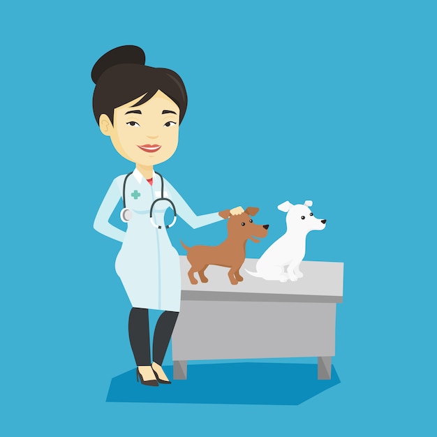 Cani d'esame veterinari.