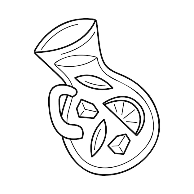 Canna di limonata in contorno nero Clip art per i vostri progetti