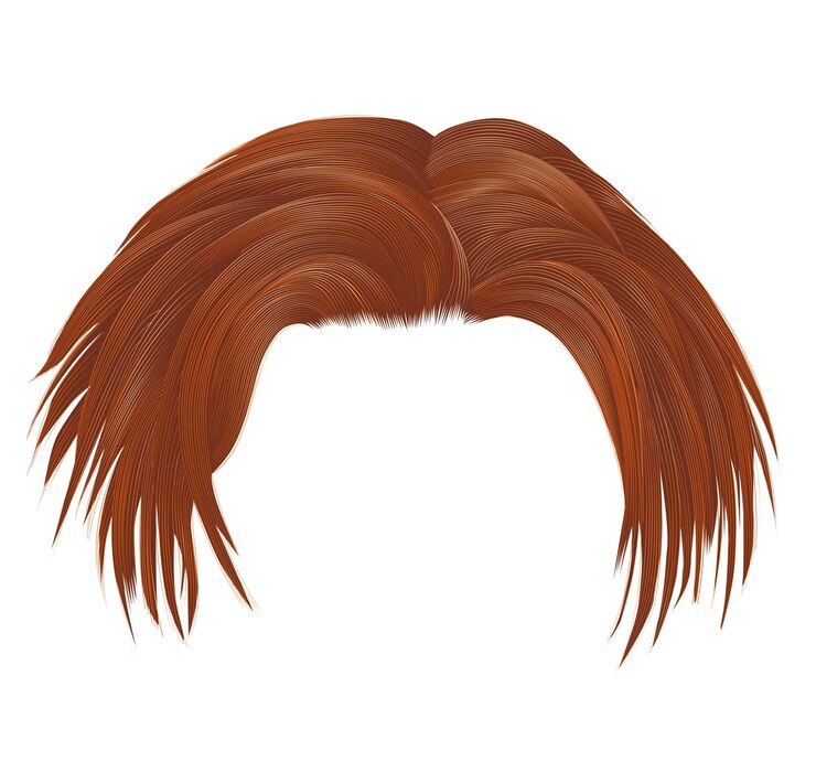 capelli disordinati colori marroni con separazione