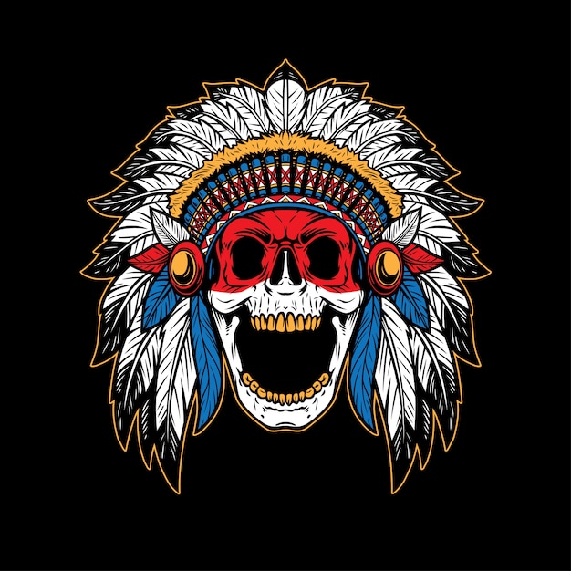 Capo teschio dei nativi americani