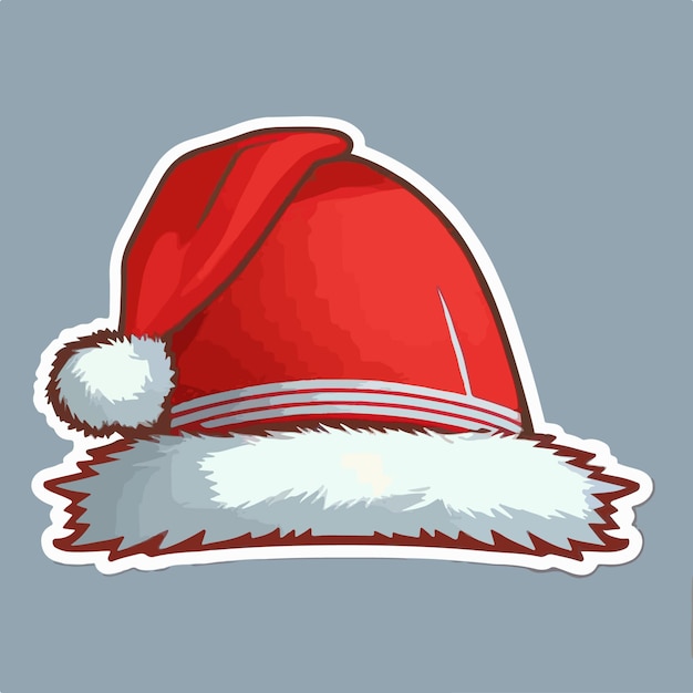 Cappello di Babbo Natale adesivo cartone animato cappello di Natale adesivi decorazione Vacanze invernali