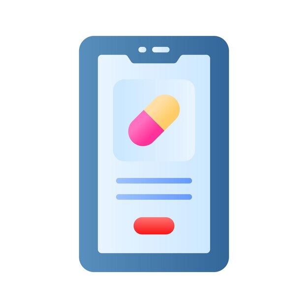 Capsula di farmaci online all'interno della schermata del computer icona concettuale di farmaci online