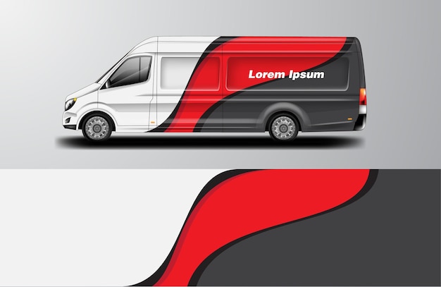 Car Wrap Van Design vettore