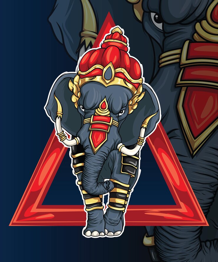 Carattere dell'elefante di guerra.