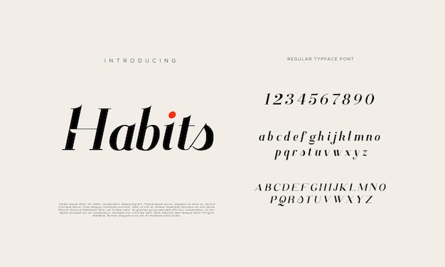 Carattere di lettere dell'alfabeto di nozze di lusso Tipografia elegante caratteri serif classici decorativi vintage retrò
