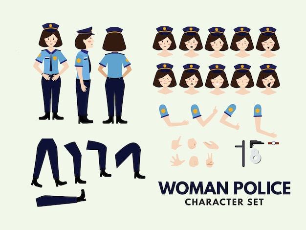 Carattere donna polizia