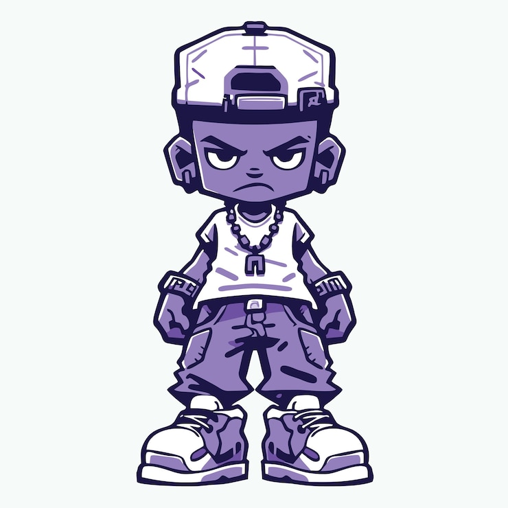 Vettore carattere hiphop per il tuo progetto di design