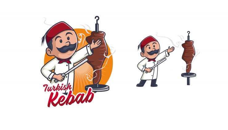Carattere Logo Chef Kebab