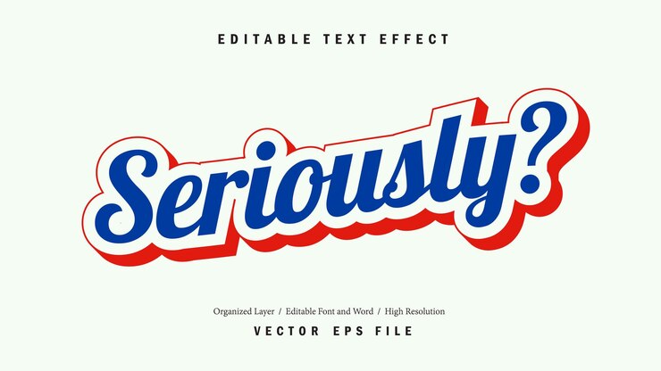 Vettore carattere seriamente modificabile. modello di tipografia stile effetto testo. lettering illustrazione vettoriale logo