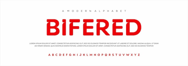 caratteri alfabeto caratteri urbani moderni minimi per il logo tipografia caratteri maiuscoli minuscoli e illustrazione vettoriale numerica