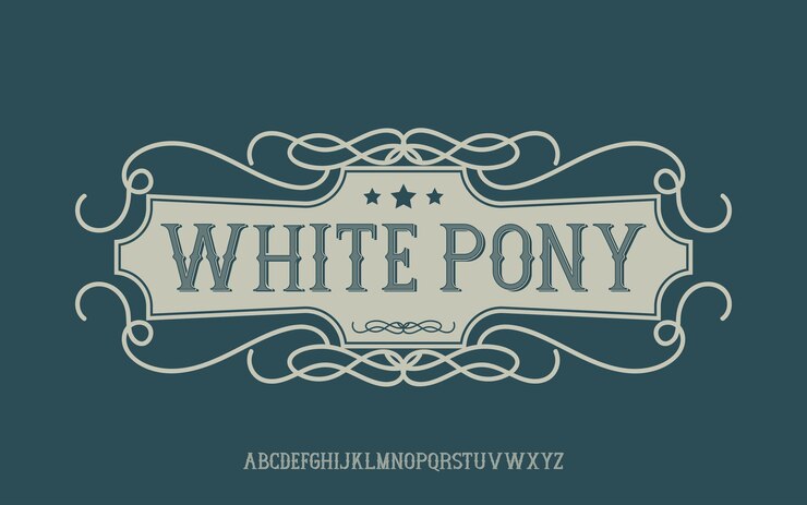 Caratteri tipografici moderni e vintage logo font Vettore Premium