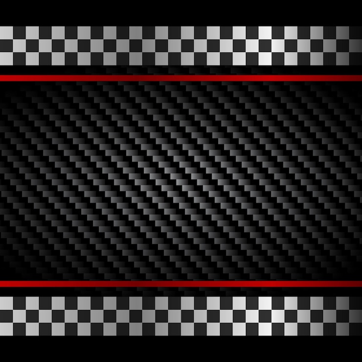 Vettore carbonio a quadretti bianco e nero