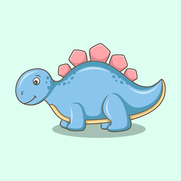 Carina illustrazione del personaggio del dinosauro