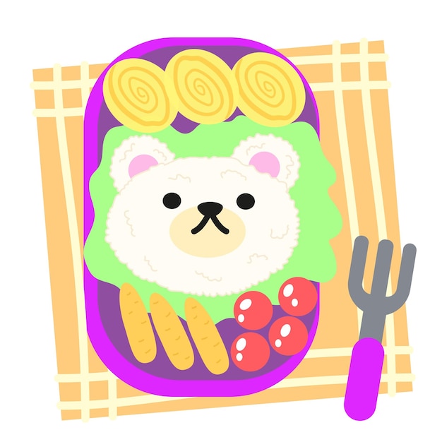 Carino bento box cibo giapponese