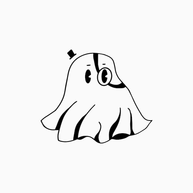 carino disegno a mano vettoriale di halloween
