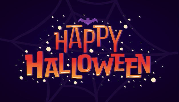 Carino disegno arancione di Halloween