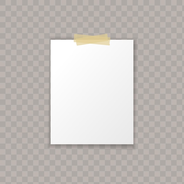 Carta con ombre isolate