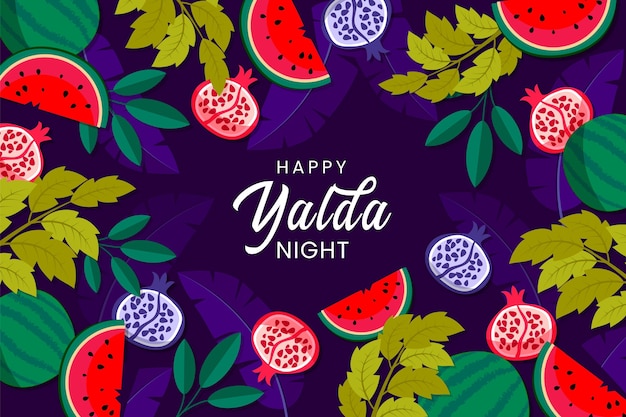 Carta da parati yalda disegnata a mano illustrata