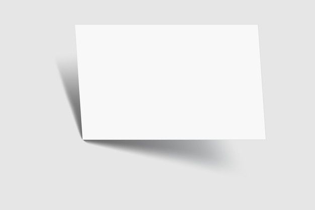 Carta da visita realistica carta regalo o carta di credito Mockup disegno vuoto per documento di cancelleria