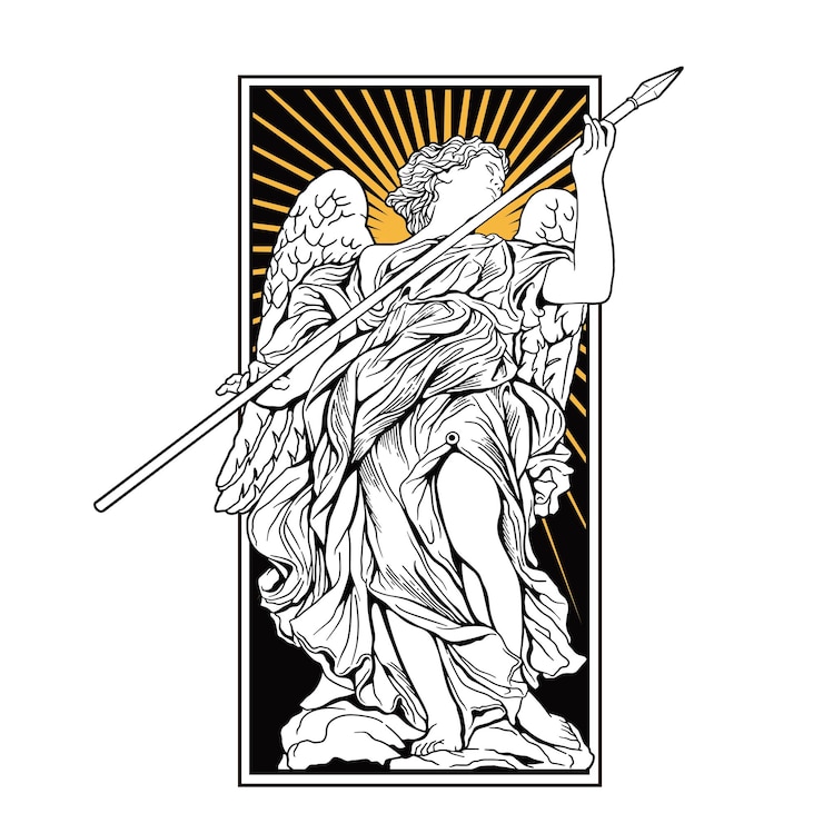 Vettore carta dell'angelo