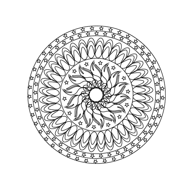carta di auguri moderna con sfondo di mandala