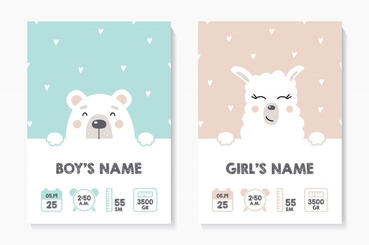 carta di baby shower