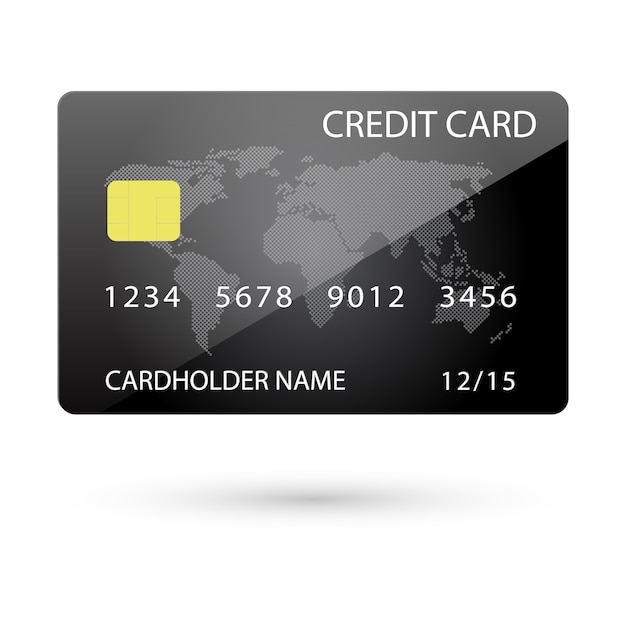 Carta di credito isolata