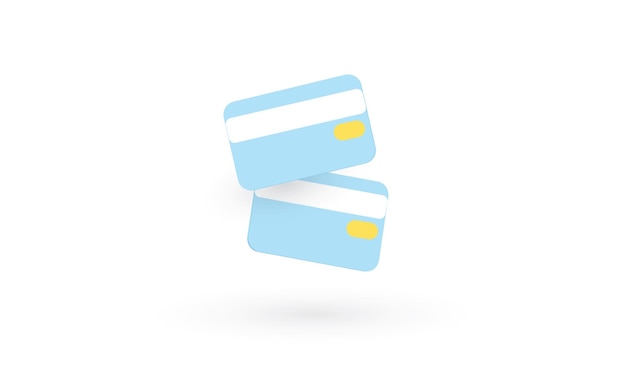 Carta di credito su sfondo bianco pagamento online