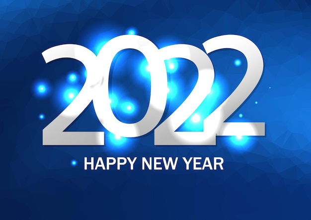 Carta di felice anno nuovo con testo con maglia sfumata, illustrazione vettoriale