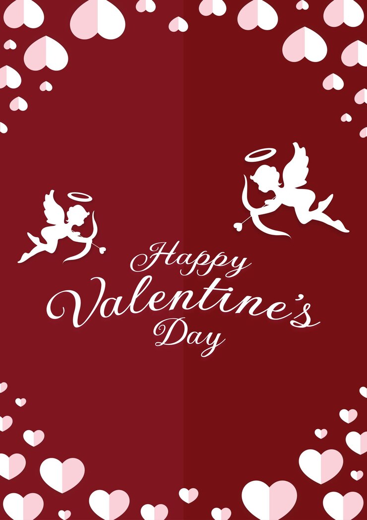 carta di San Valentino Cupido