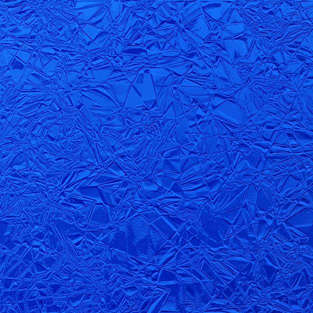 Carta di texture blu brillante o vettore di lamina di metallo blu