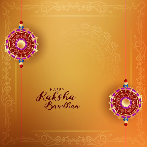 Carta felice del festival culturale indiano di Raksha Bandhan