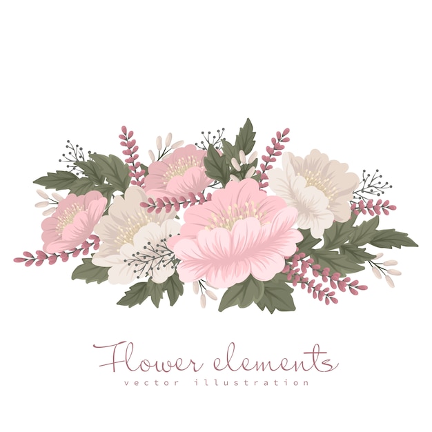 Carta fiore rosa chiaro clipart