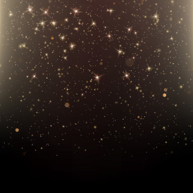 Carta ricca di auguri di lusso. Sfondo chiaro di polvere di stelle.