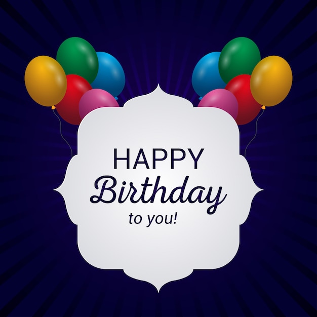 Carta vettoriale di compleanno