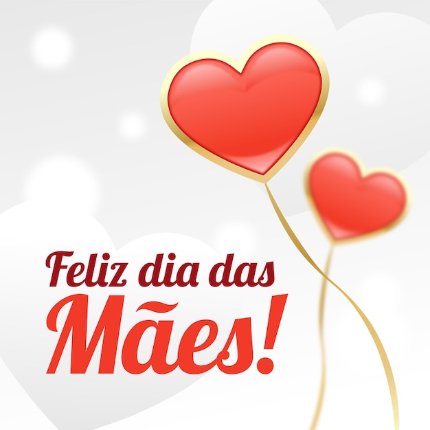 Cartão feliz dias das mães para redes sociais