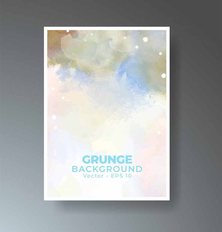 Vettore carte con sfondo acquerello vettoriale colorato brillante disegno per il tuo biglietto postale di data banner log