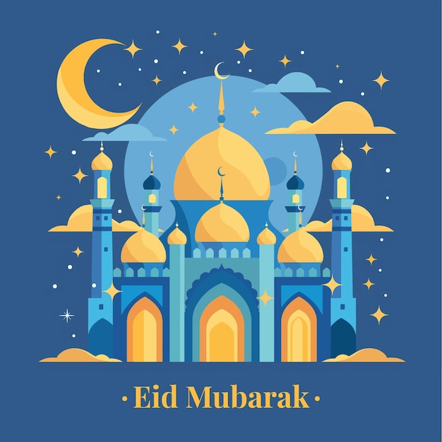 Cartella di auguri per l'Eid Mubarak