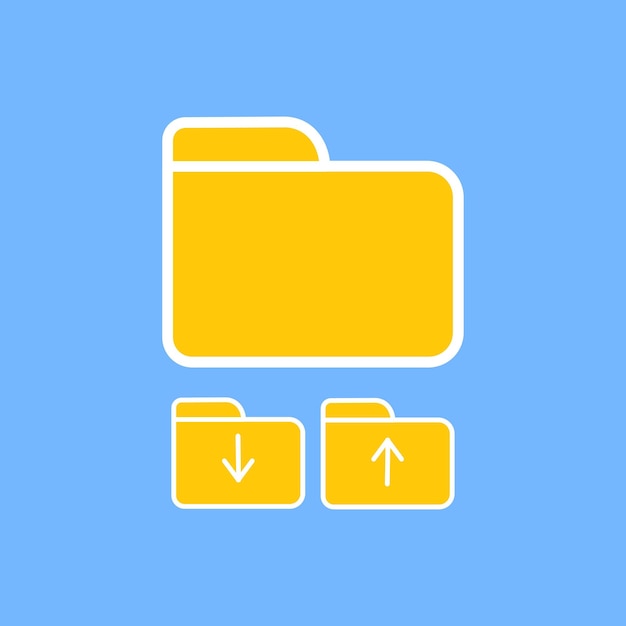 cartella Icon Logo Design Element Può essere utilizzato per Web e App Symbol design icon elemento grafico