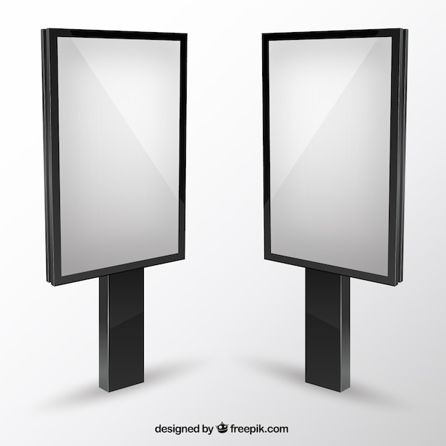 cartelloni vuoti mock up