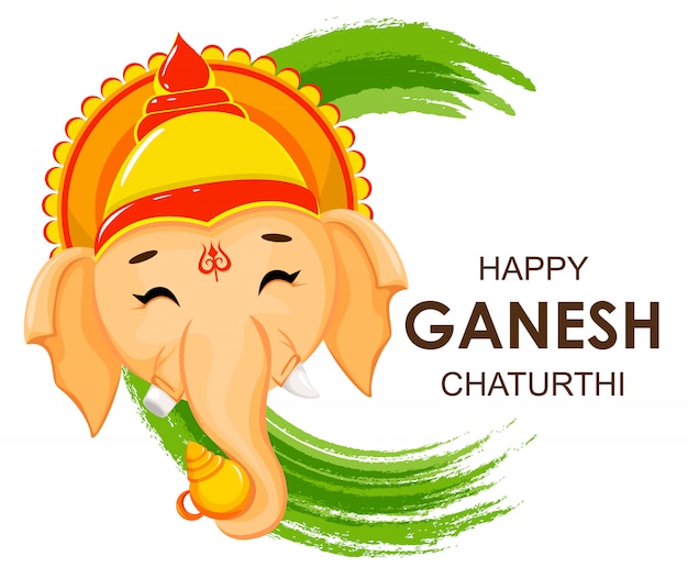 Cartolina d'auguri di felice Ganesh Chaturthi