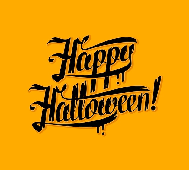 Cartolina d'auguri di lettere di Halloween. sfondo di illustrazione.
