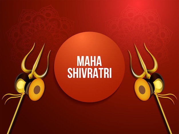Cartolina d'auguri felice maha shivratri