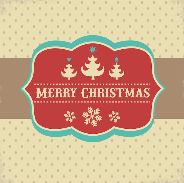 Cartolina d'auguri retrò di Natale