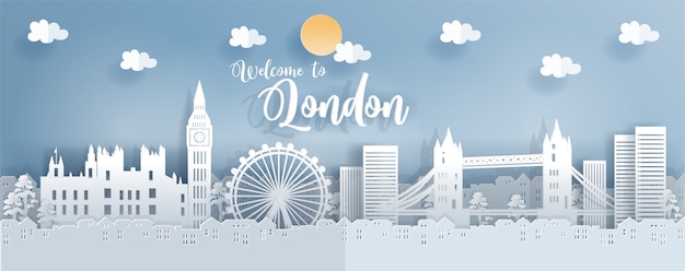 Cartolina da viaggio e poster con Londra