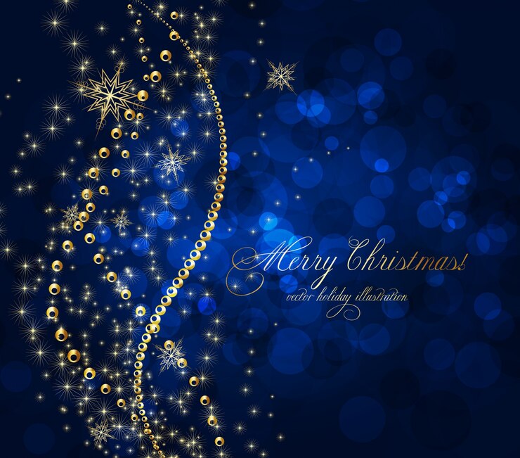 cartolina invito quadrato nero di natale