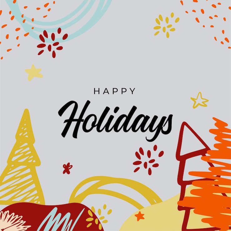Vettore cartoline di auguri di buon natale. modelli d'arte quadrati astratti alla moda di vacanze invernali. biglietti di auguri per la stagione gioiosa del nuovo anno. per post sui social media, app mobili, design di banner e annunci web/internet.