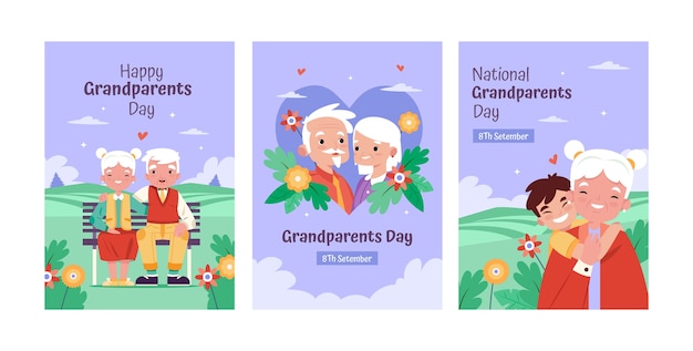 Cartoline di auguri per la celebrazione della festa dei nonni