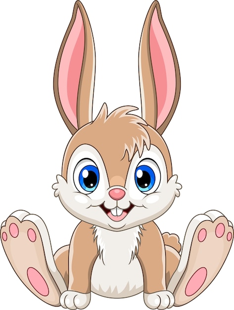 cartone animato carino coniglio bambino